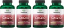 Swanson CoQ10 心血管脑能和心脏健康抗氧化剂支持补充200 mg 90 Capsules(4包)