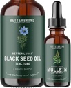 BetterLungs Mullein 叶片提取和黑种子油纹套装