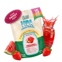 水分+能量电解 饮料混合 – 草莓西瓜 Agua Fresca Flavor – 配有咖啡因的无糖粉 L-Theanine,椰水和矿物 → 15 单工棒包装