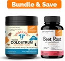 桑德胡的纯波维纳 Colostrum 粉末 配有 Bioperine Capsules== 支持 Imune, Gut, 肌肉与健康能量水平的人类和甜菜根粉末补充剂