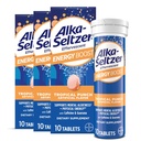 Alka-Seltzer 能源助推:咖啡因和瓜拉纳、B维生素、支持精神警惕和物理能源、每日能源补充、Fizzy平板、无糖、轻热带冲锋,30厘米