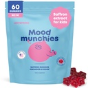 JoySpring Mood Munchies Saffron Gummys for Kids 4+ QQ Saffron Craft Supposed with GABA, Passion Flower & St Johns Wort & 糖自由维冈脑支持 & Kids Focus Gummys QQ 在美国制造