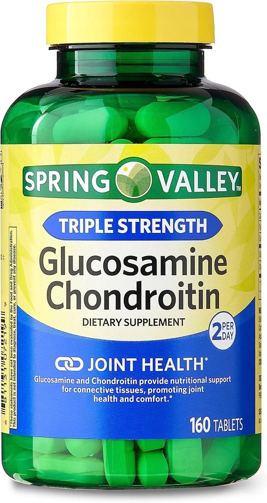 春谷 - Glucosamine Chondroitin, 三重强力, 160块平板 由春谷分泌