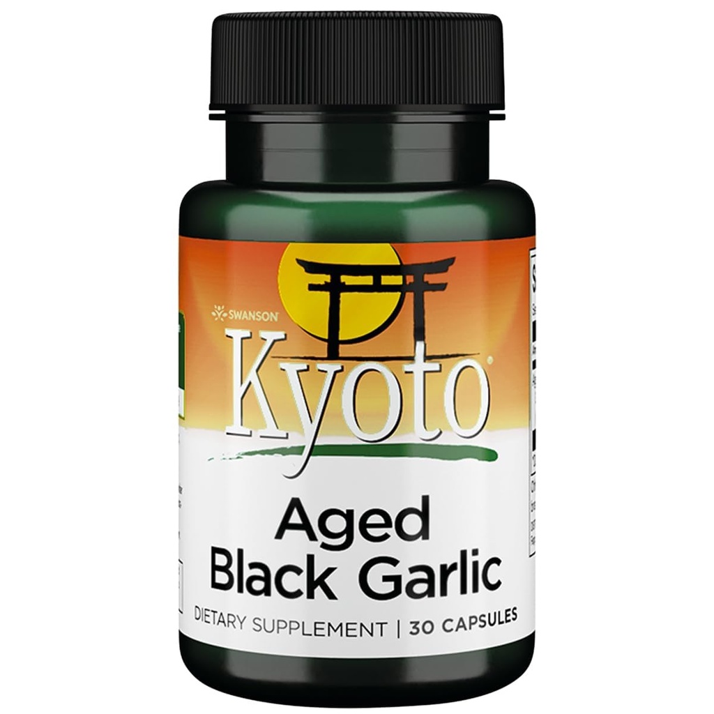Swanson Agold Black Garlic 650 毫克 30 卡普尔