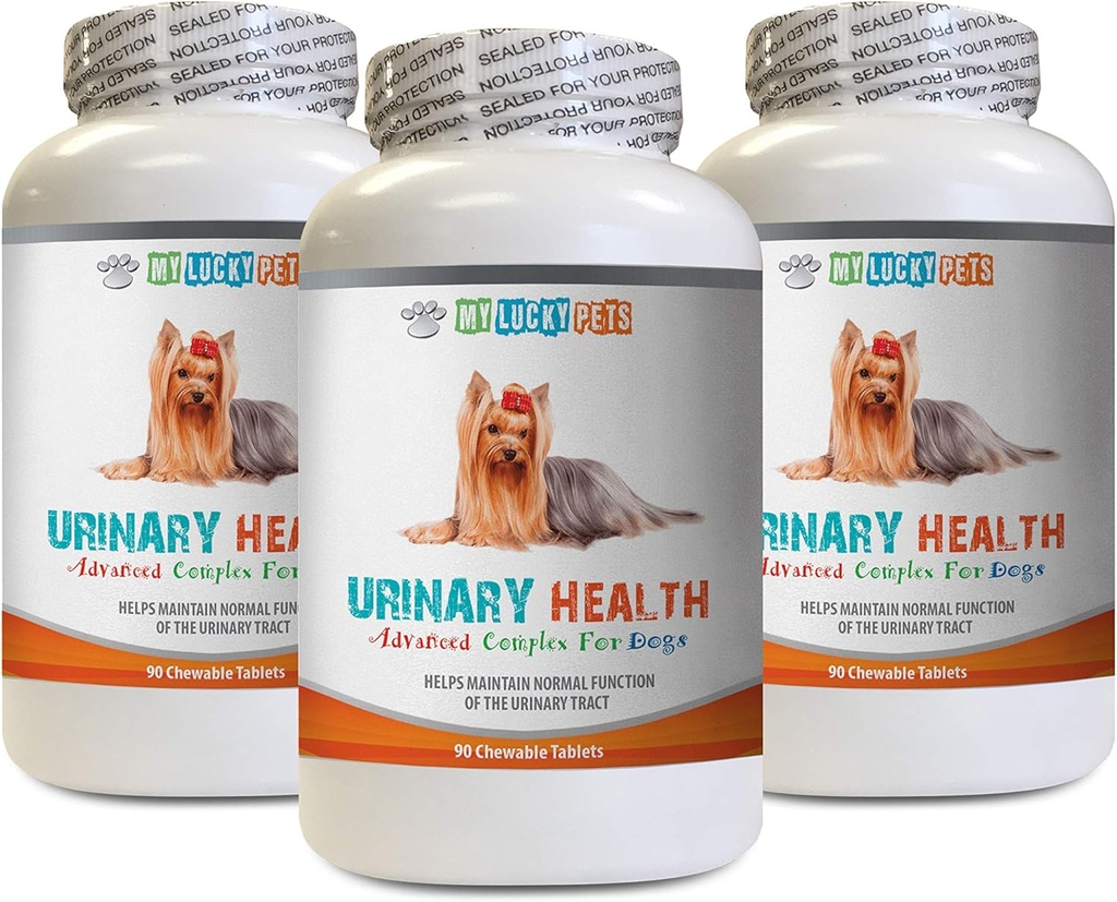 狗斑斑护理 - 狗尿症健康公式 - 帮助解决失禁和斑斑问题 - Immune Boost - Dog Cranberry Supplement - 3瓶(270份治疗)