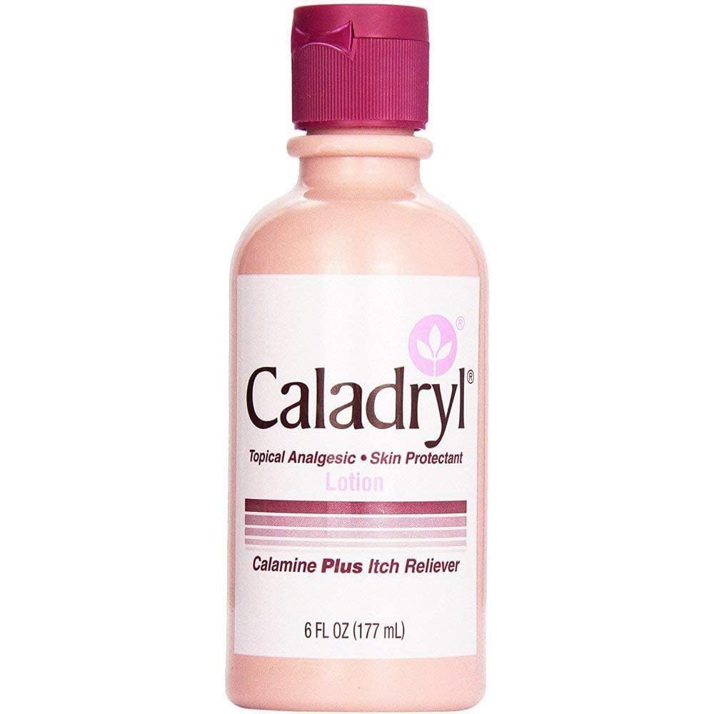 Calamine Lotion by Caladryl, Skin protectant + Itch Relief, 6 Fl Oz) 由卡拉德里尔,皮质保护者加伊奇救济, 6 Fl Oz 制作的卡莱明洛特(英语:Calamine Lotion)