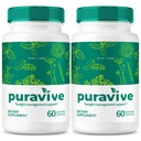 (2 Pack) Puravive, Puravive 重量损失 Capsules, Puravive Exotic 水稻方法, 所有天然解毒和清洁支持, Pura Vive Keto Reviews (120 Capsules)