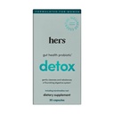 Hers Detox 补充药 - 解毒的妇女补充药 - 帮助支持健康消化系统 - 蔬菜 - 30 Capsules