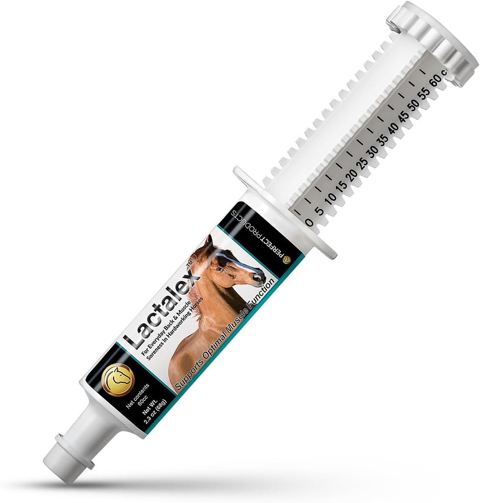 Lactalex Equine Muscle 函数和乳酸回收支持马的粘贴, 60cc