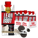 利安体 准备饮用 饼干和奶油蛋白 摇摆,40g蛋白, Whey Blend, 0 糖, Gluten No, 22 维生素和矿物, (可回收卡通和Lid - Pack of 12) LABRADA, 17 Fl Oz (Pack of 12)
