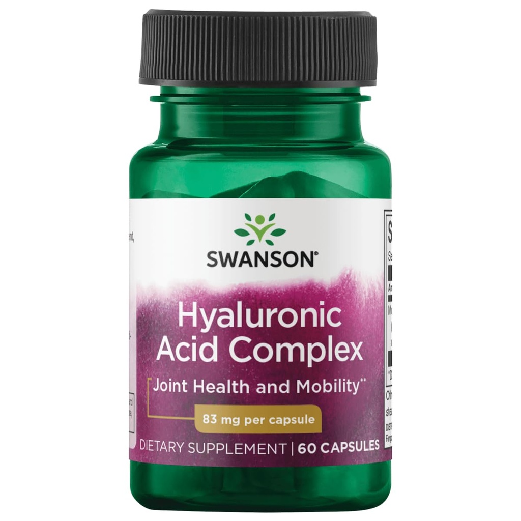 Swanson 高概率 Hyal-Jone Hyaluronic Acid Complex 83毫米 60卡普尔