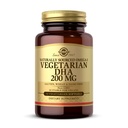 Solgar Vegetarian DHA 200 mg - 50 蔬菜软胶 - 天然来源 Omega-3 - Vegan, Gluten Free, 奶制品 Free - 50 服务