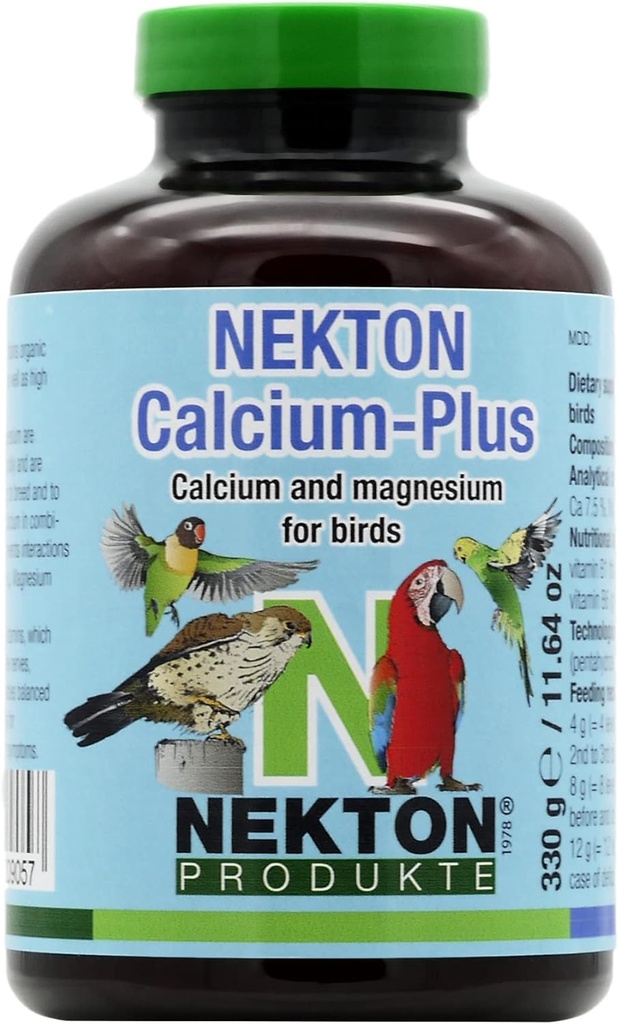 Nekton Calcium Plus - 含有镁和维生素的钙,白色,330g/11.64 oz