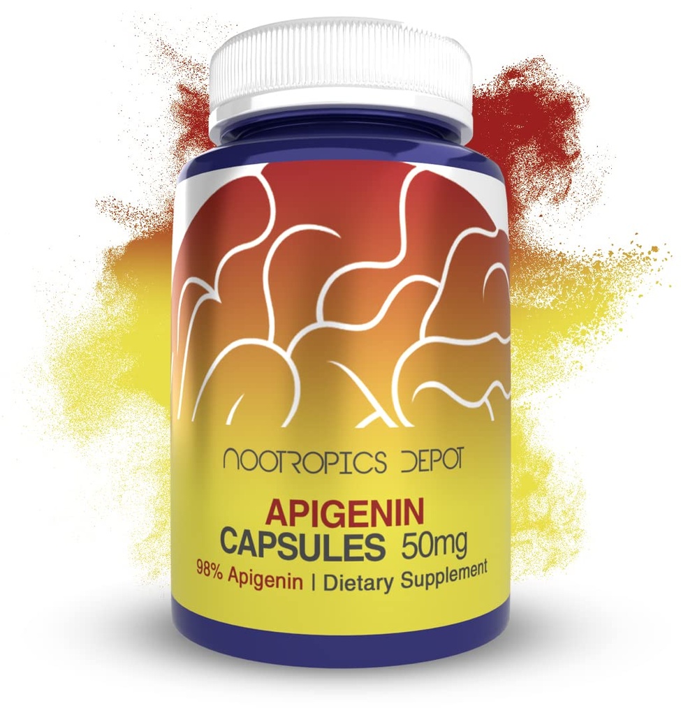 诺特罗奔腾 Apigenin Capsules | 50mg | 60 Counter | > 98% Apigenin |支持放松,联合健康,以及NAD+ 职等