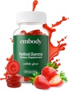 Embody: 60 Skin Gummys 多维塔明 Retinol Gummy – Vitamin A 抗衰老,光荣,青春和清真皮肤 – 强发和钉与Biotin,维生素C,B12和锌