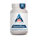 Ayush Herbs Neem Plus - 妇女和男子的消化保健,胃和皮肤保健的Gut支助补充,免疫支助 -- -- 90个植物科(1个计数)