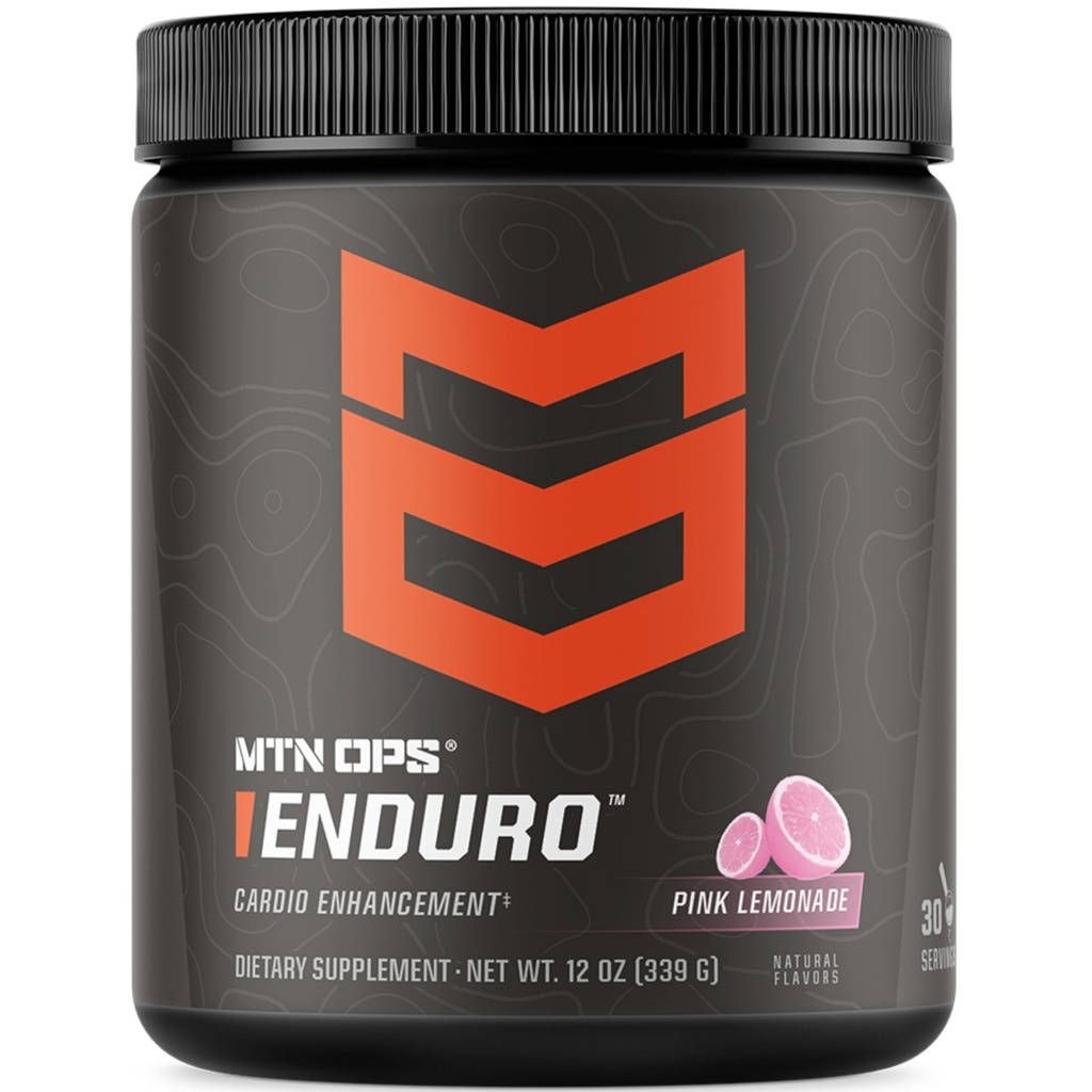 MTN OPS Enduro Nexide Stim 自由前工作 + 镁酸盐,L Arginine & L Citrulline 咖啡因自由前工作 + 30 服务粉红色柠檬水