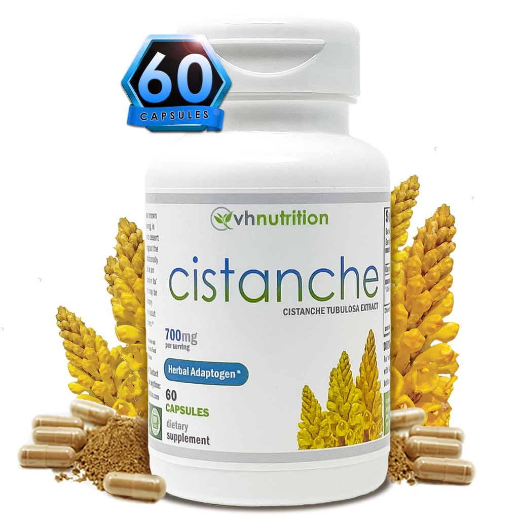 VH 营养 CISTANCHE – Cistanche Capsules – Hormone 支持男性补充金 * – 700mg – service – 标准化的 Cistanche 块状管提取,用于能源、生命力和幸福 – 60 Capsules