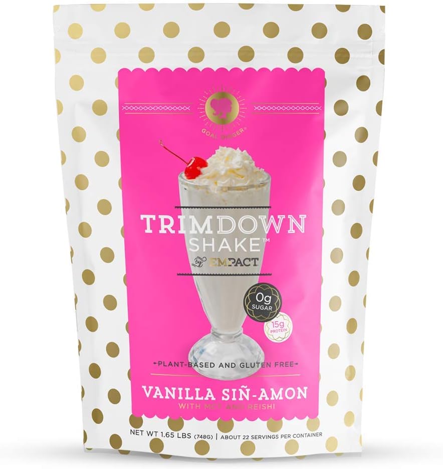 Empact Trimdown Shake - 香草肉桂 - Vegan蛋白粉,零糖,Keto Friend, Gluten Free, Non Dairy, Soy Free, Lactose Free, N-GMO 1.65英镑