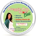 Preggie Pop Drops Plus Plus 21 Drops 怀孕期间的早安和恶心救济维生素B6 怀孕的妈妈和婴儿的安全性 Gluten Free + Two Flavors: Lemon & Raspberry