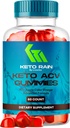 Keto Rain Gummys - Keto Rain Advanced ACV Gummys, Keto Rain ACV Gummy 1050MG - All Natural Keto Rain Apple Cider Vinegar, KetoRain ACV Gummys, 60 Gummys 为期1个月.