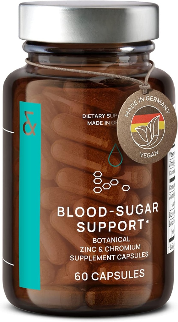 CLAV® N°9 - 肉桂提取 + Bitter Melon Capsules with Syzygium cumini, Beta Glucan & Chromium - Vegan - 60 计数