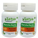 Bitter Melon Forte Capsule 500 mg. 60 Veg. Capsule QQ 卡雷拉(Momordica Charantia) 提取卡塞勒斯供男女使用 QQ Ayurvedic 草药补充剂/修复 10:1 福特(2瓶60 Capsules)