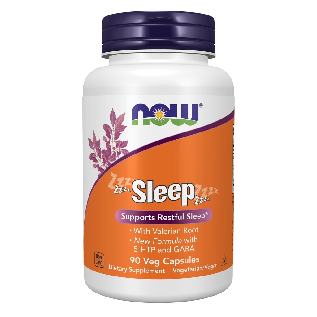 Now Foods Supplements, Sleep with Valerian root screw Plus Hops, Passionflows and GABA, 植物学睡眠混合剂 *, 90 Veg Capsules (英语).
