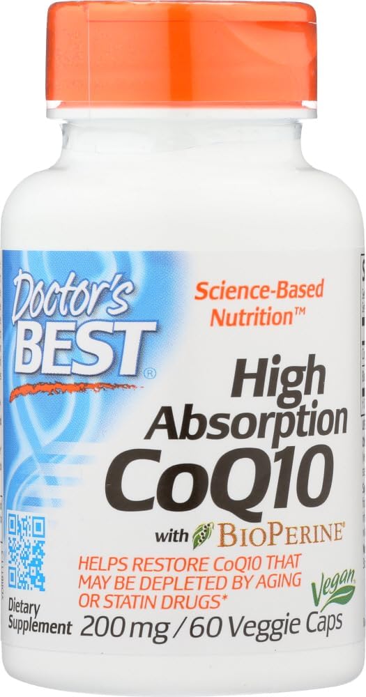 医生最佳高吸附CoQ10 蔬菜罐头,200毫克,60个