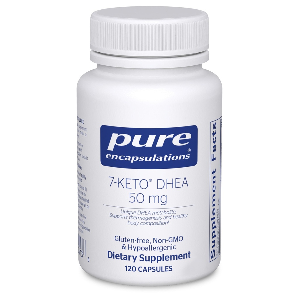 纯封装 7-Keto DHEA 50 mg → 独一无二的DHEA代谢物 支持热源与健康身体构成的补充* 120 capsules