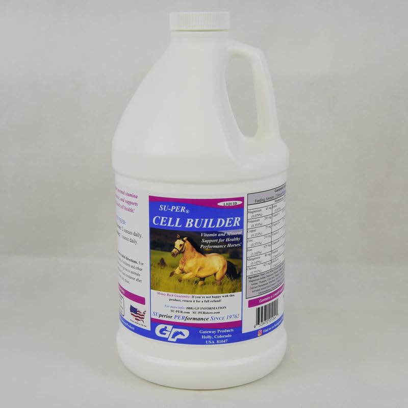 SU-PER 细胞建马补品 - 高铁维他命矿物 Equine 血建马液 - 1/2 加仑