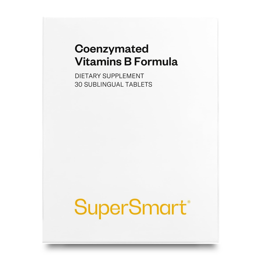 Supersmart - 协和B公式 - 包含所有B组维生素 - 5 Times More Active QQ Non-GMO & Gluten Free - 30个平板电脑