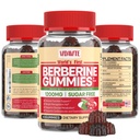 Berberine with Ceylon Cinnamon Gummys – 无糖,98%纯度 & 10x吸收 1200mg HCL 有机柏柏林补充物 重量管理,豁免,代谢和消化健康(30天)