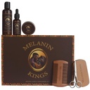 Melanin Kings Beard Grooming Kit for Men - 配有古老非洲自然成份的公式 QQ 胡子洗涤器,石油,Balm,Brush,Comb,Trimming剪刀