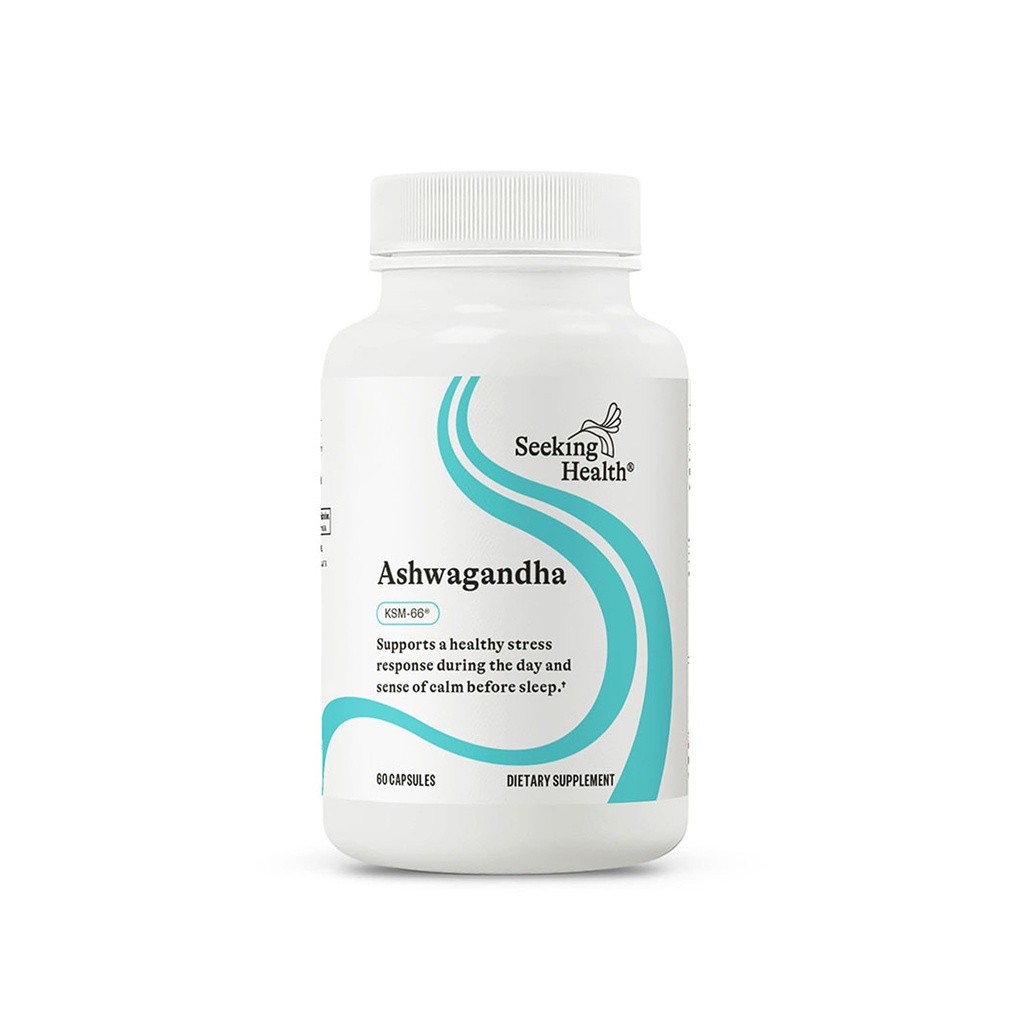 寻求健康 Ashwagandha 提取,Potent 467 mg 天然 Ashwagandha 含5% Withanolide, 支持平衡的摩德, 聚焦, 以及睡眠, Vegan和蔬菜(60 Capsules) *