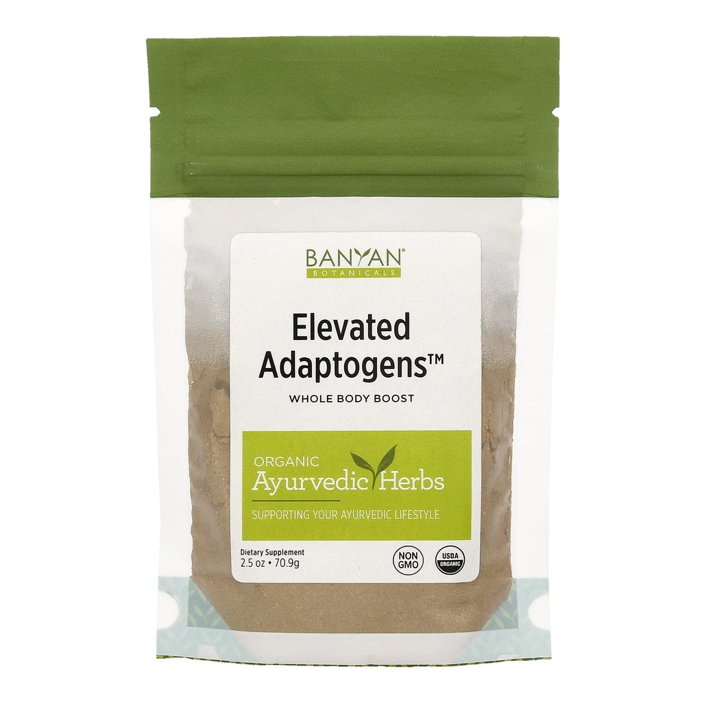 Banyan植物学 高温适应剂 — 有机超级食品粉末与莫林加, Ashwagandha & Tulsi – 咖啡因无超食品混合剂用于草药应激缓解* — 2.5oz — 非GMO 可持续源代码 Vegan