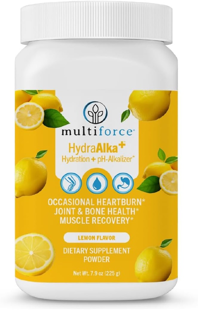 HydraAlka+ Premium Alkaliting 补充 + 酸性与非热性心脏燃烧 + 带有电解质的水合物 + 支持pH平衡,肌肉恢复和骨质健康 + 30 服务, 3 Flavors