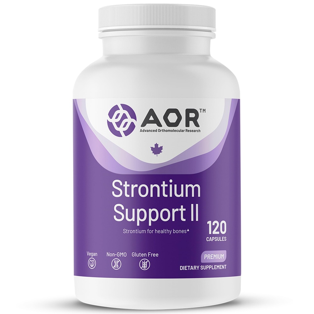 AOR、Strontium支助二、Bone健康矿物支助、Vegan、N-GMO(120盖)