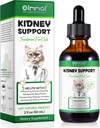 ALIVO 肝脏支持 猫、肝和肾支持 猫与天然草药提取 帮助平衡猫肝和肾健康,自然宠物草药补充 猫 - 60毫升