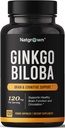 Natroduct Ginkgo Biloba 120 mg - 额外力量 Ginkgo Biloba 提取 Capsules - 120 计数