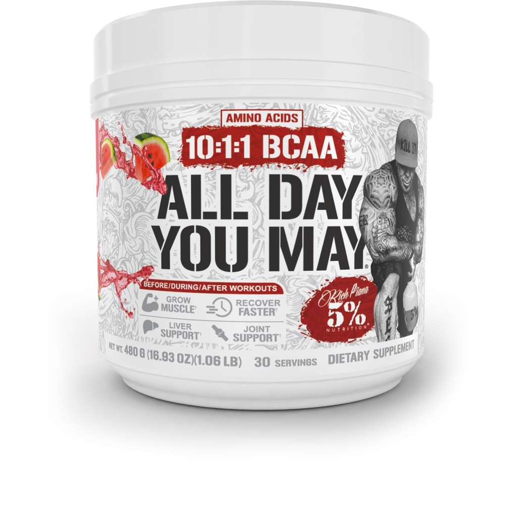 5% 营养 丰富 皮亚娜 全天候 你 BCAA 粉末 ++ Premium Intra & Workout 氨基酸,EAA,电解 → 水解,耐力,恢复 → Vegan & Keto → 16.9 oz, 30 Srvgs (水瓜)