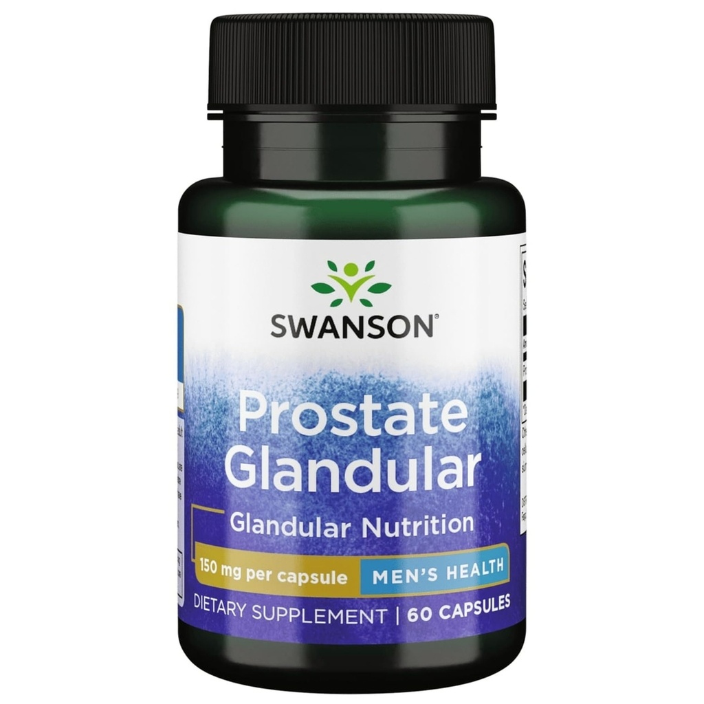 Swanson Raw Prostate Glandular 150 毫克 60 卡普尔