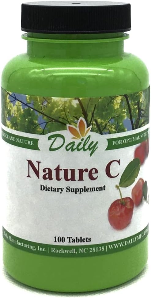 每日制造性质C(来自Acerola Cherry的维生素C) 每瓶100块