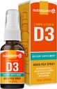 维生素D3 1000 IU Spray - 1oz - 自然高吸收率支持骨肉杆菌免疫系统维生素补充剂