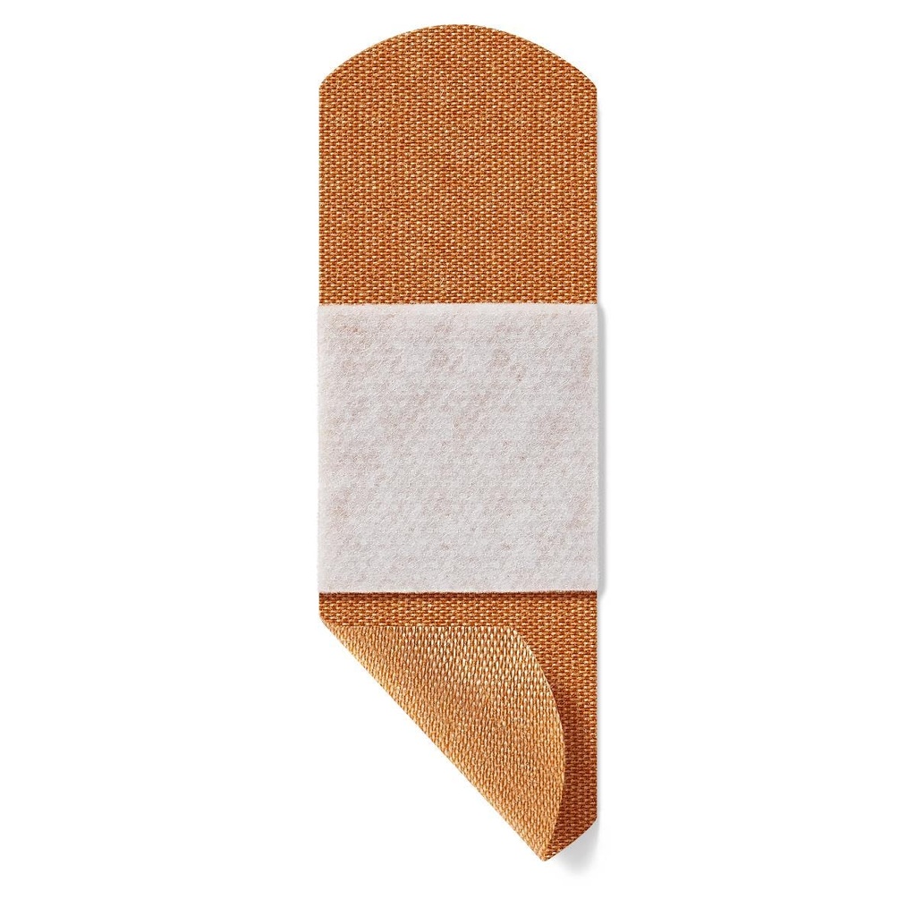 Curad Quick Straff Fabric 粘贴带,带易应用包装,带宽大小为 1 x 3英寸, 100 个计数