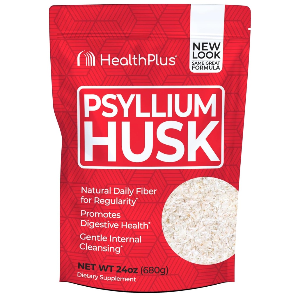 健康+, Psyllium Husk, 24 oz, 96 services - 天然解毒剂,每日饮食纤维补充,便秘救济, Gentle Gut Cleanse, Keto Baking
