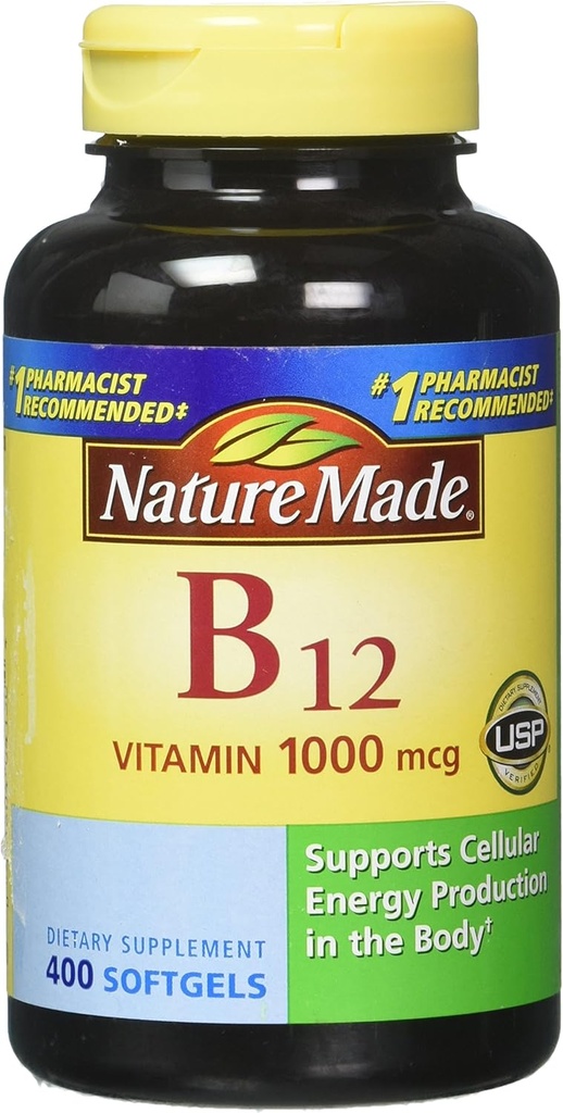 天然制造维生素B12 1000毫克,400软胶