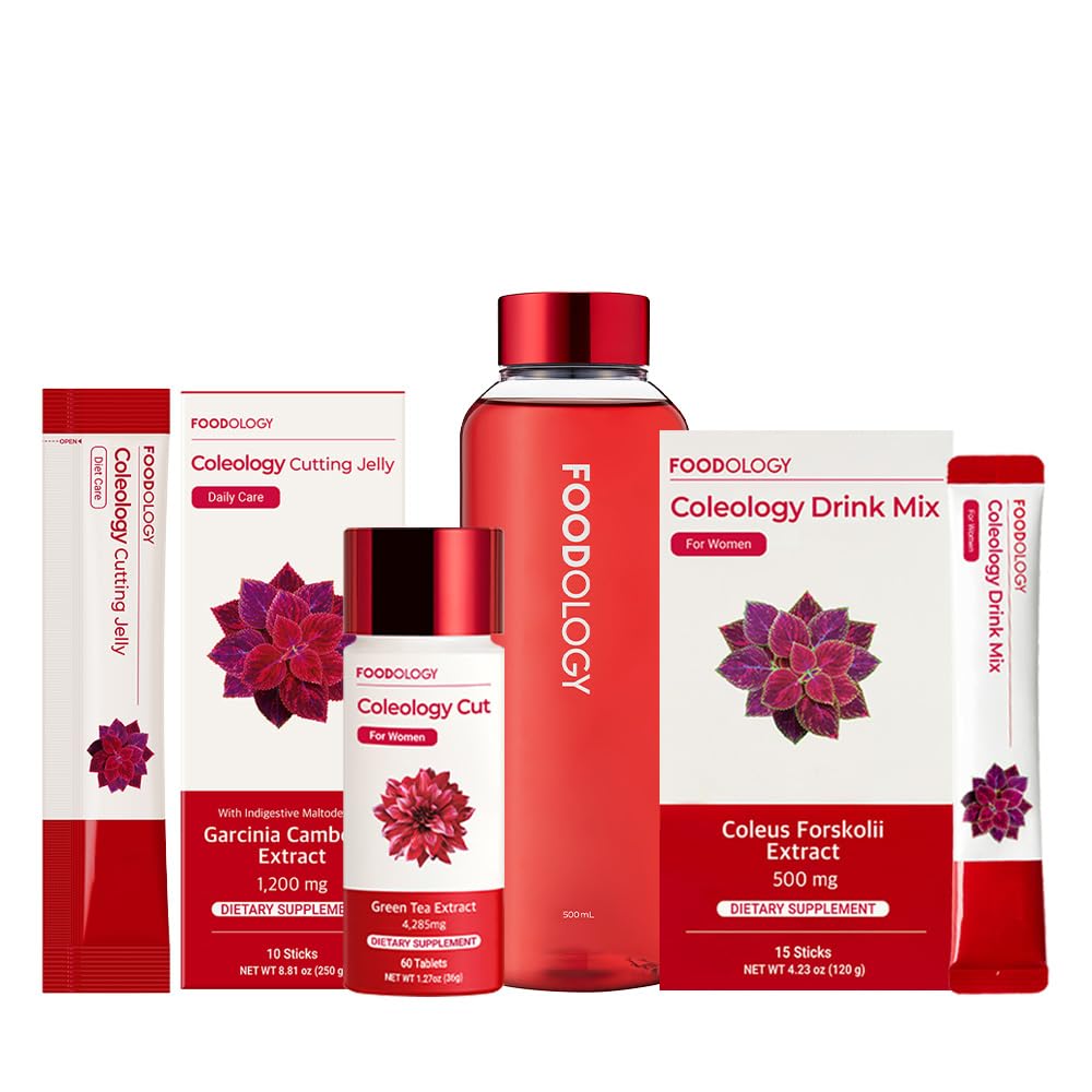 FOODOLOGY FAT Burner 红线 Bundle Coleology 饮料 混合和 Colelogy 剪切和切切 Jelly和水瓶