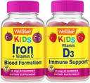 (原始内容存档于2018-09-26). Wellyeah Iron + Vitamin C Kids + Vitamin D3 Kids, Gummys Bundle - 美味,维生素补充,Gluten Free, GMO Free, Chewwable Gummy ).