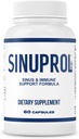 Mizzle SinuProl Nasal & Immune 支持补充剂 Quercetin with Bromelain, 对依赖天然辛努斯 Decongestant, Sinus Rinse 或天然安非他明的人的理想选择, 60 Capsules